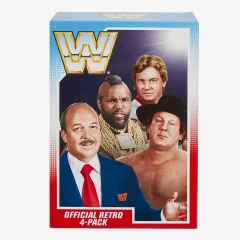 Mattel Creations WWE WWF Official Retro Bundle 4-Pack Wave 1 Action Figures